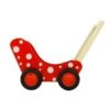 Houten Poppenwagen Poppenbuggy Dijktoys Rood -Kinderwereld Verkoop 6080p poppenwagen