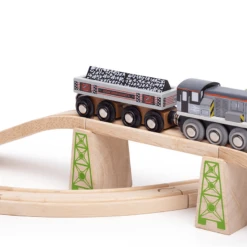 BigJigs BJT408 Rail Wagon Kolentransport Houten Trein -Kinderwereld Verkoop BigJigs BJT408 Kolen Wagon 4