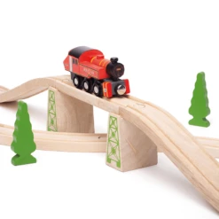 BigJigs BJT493 Houten Locomotief Ivatt Houten Trein -Kinderwereld Verkoop BigJigs BJT493 locomotief Ivatt 3