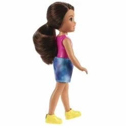 Barbie Pop Chelsea Met Bruin Haar En Top Met Hondje Op Skateboard -Kinderwereld Verkoop barbie club chelsea bruin haar 1