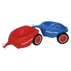 Big New Bobby Car Trailer Aanhanger Loopauto -Kinderwereld Verkoop big new bobby car trailer red loopauto 1