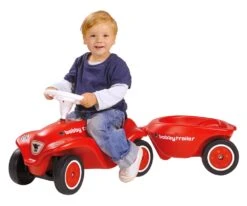 Big New Bobby Car Trailer Aanhanger Loopauto -Kinderwereld Verkoop big new bobby car trailer red loopauto 2