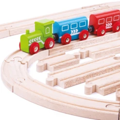 BigJigs BJT057 Rail Spooruitbreidingsset Bochten En Rechte Stukken -Kinderwereld Verkoop bigjigs bjt057 spooruitbreidingsset bochten en rechte stukken 2