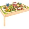 BigJigs BJT049 Treintafel Brandweer Spoortafel Houten Trein -Kinderwereld Verkoop bigjigs bt049 brandwweer trein set en tafel 1