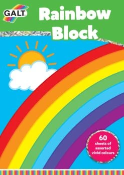 Regenboogpapier – Rainbow Block -Kinderwereld Verkoop blok regenboog knutselpapier rainbow block 1