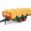 Bruder 2220 Hooibalenvervoer Tandemas-aanhanger Met 8 Balen -Kinderwereld Verkoop bruder 02220 hooibalen aanhanger scaled 1