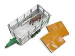Bruder 02227 Veetransportaanhanger Met 1 Koe Schaal Livestock-trailer -Kinderwereld Verkoop bruder 02227 veetransportwagen met 1 koe 2