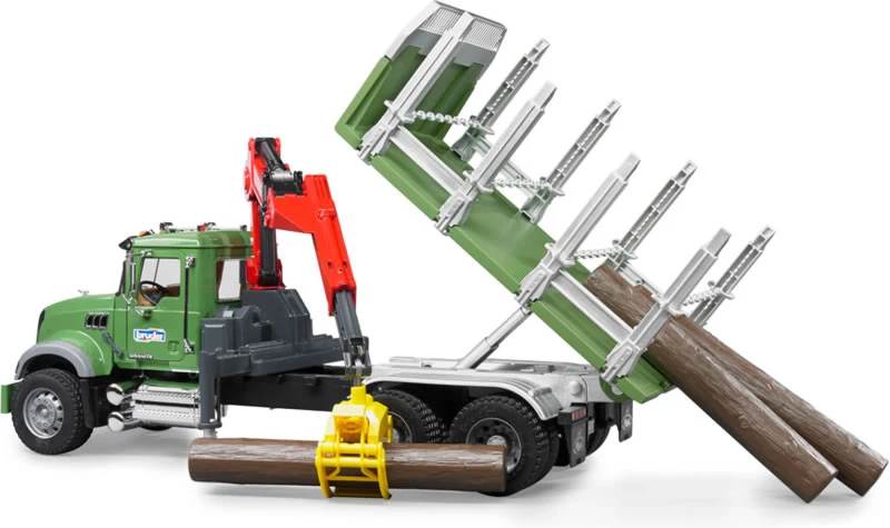 Bruder 2824 Mack Granite Hout-transportwagen 6 Bruder 2824 Mack Granite Hout-transportwagen - Afbeelding 4