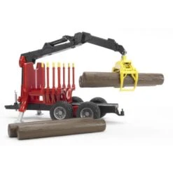 Bruder 2252 Boomstamaanhanger Met Grijper En 4 Boomstammen