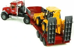 Bruder 2813 Mack-Granite Dieplader En JCB -Kinderwereld Verkoop bruder dieplader mack granite en jcb shovel 2