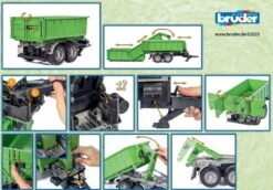 Bruder 2035 Tandemastrailer Met Containerafzetsysteem -Kinderwereld Verkoop bruder 2035