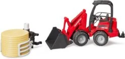 Bruder 2192 Miniloader Schäffer Minishovel Met Balengrijper -Kinderwereld Verkoop bruder 2192 miniloader met balengrijper en ronde baal schepbak schaffer schaeffer 1 1