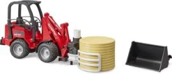 Bruder 2192 Miniloader Schäffer Minishovel Met Balengrijper -Kinderwereld Verkoop bruder 2192 miniloader met balengrijper en ronde baal schepbak schaffer schaeffer 2