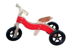 Houten Trike 2-in-1 Loopfiets VanDijkToys Div Kleuren -Kinderwereld Verkoop dijk trike rood 7250