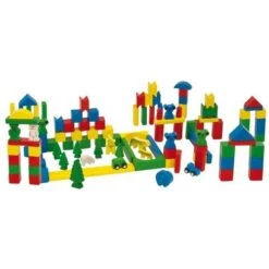 Blokkenset HEROS Fantasy 130-delig -Kinderwereld Verkoop houten blokken fantasy in ton heros 11301 1 1