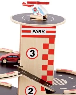 Houten Garage Park & Go -Kinderwereld Verkoop houten garage hape e3002 park go garage 3