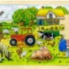 Houten Puzzel Mullers Boerderij -Kinderwereld Verkoop houten puzzel mullers boerderij goki 57891