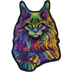 Wooden City Houten Puzzel Rainbow Wild Cat L 300 -Kinderwereld Verkoop houten puzzel wooden wild cat L300