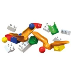 Hubelino Knikkerbaan Uitbreidingsset-Swing 46-delig -Kinderwereld Verkoop hubelino 881 knikkerbaan uitbreiding swing 2