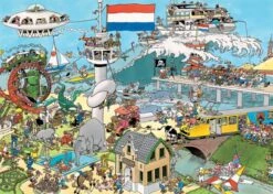 Jumbo 20073 Puzzel 2in1 JvH Verkeerschaos En Ter Land Ter Zee En In De Lucht 2×1000 -Kinderwereld Verkoop jumbo 20073 puzzel JvH Ter Land ter Zee en in de Lucht Verkeerschaos 2x 1000 stukjes