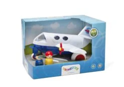 Jumbo Viking Airlines Vliegtuig Met 2 Speelfiguren -Kinderwereld Verkoop jumbo viking airlines vikingtoys 1274 2