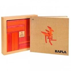 Kapla CR40 Bouwplankjes Rood/Oranje + Boek -Kinderwereld Verkoop kapla CR 40 stuks rood oranje met boek 1