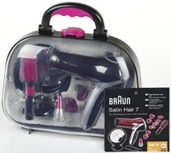 Braun Kappersset In Koffer -Kinderwereld Verkoop kappersset braun satin hair 7 koffer theo klein 5872 1 1