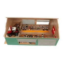 Kidsglobe Loopstal Koeienstal Met Windbreekgaas 1:32 -Kinderwereld Verkoop kids globe koeienstal met windbreekgaas 610250 8713219426128 schaal 32 kidsglobe 2