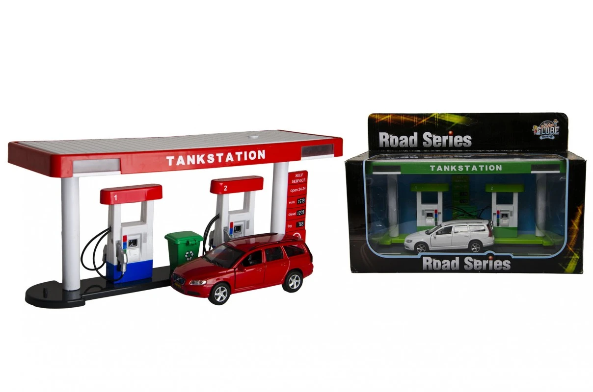 Kidsglobe Tankstation + Volvo V70 5 Kidsglobe Tankstation + Volvo V70 - Afbeelding 3