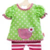 Tuniek Met Gestreepte Legging Mt. 28 – 33 Cm. -Kinderwereld Verkoop kledingsetje pop heless 1255 2255 1