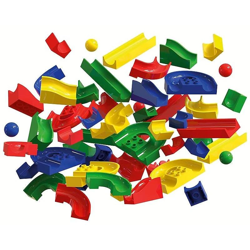 Hubelino Knikkerbaan Baanelementen 55-delig 4 Hubelino Knikkerbaan Baanelementen 55-delig - Afbeelding 2