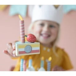 Little Dutch LD4474 Houten Verjaardagstaart -Kinderwereld Verkoop little dutch 4474 houten verjaardagstaart 4