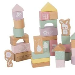 Little Dutch Houten Blokkenton Rose LittleDutch -Kinderwereld Verkoop little dutch 4412 roze houten blokken in ton 2