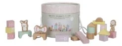 Little Dutch Houten Blokkenton Rose LittleDutch -Kinderwereld Verkoop little dutch 4412 roze houten blokken in ton