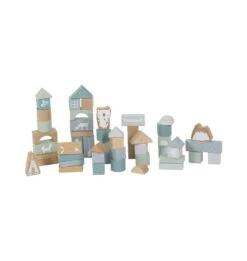 Little Dutch Houten Blokkenton Blauw LittleDutch -Kinderwereld Verkoop little dutch 4413 blauw houten blokken in ton 2