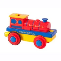 BigJigs BJT304 Locomotief Op Batterijen -Kinderwereld Verkoop locomotief op batterijen bigjigs bjt304 1