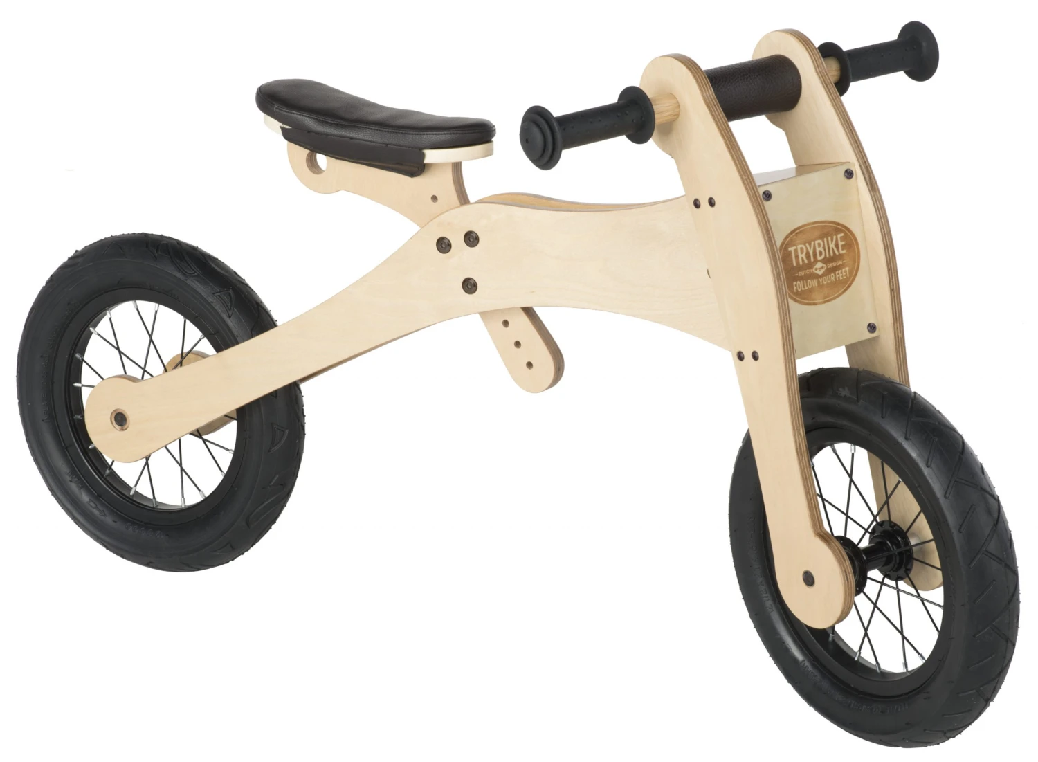 Trybike Brown – Houten 4-in-1 Loopfiets 7 Trybike Brown – Houten 4-in-1 Loopfiets - Afbeelding 5