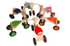Van Dijk Toys Loopfiets Roze Berkenhout -Kinderwereld Verkoop loopfiets berken v.dijktoys 2 2