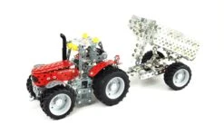 Tronico Mini Massey Ferguson MF5610 Met Aanhangwagen – 1 : 32 -Kinderwereld Verkoop massey ferguson mf5610 met aanhanger tronico mini 10031 2