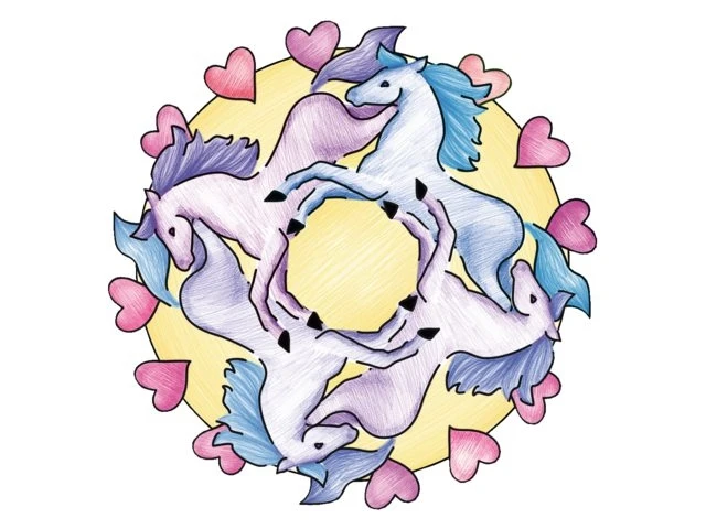 Mini Mandala Designer Horses 7 Mini Mandala Designer Horses - Afbeelding 5