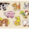 Noppenpuzzel Boerderijdieren -Kinderwereld Verkoop noppenpuzzel boerderijdieren goki 57873