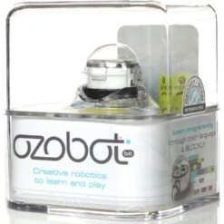 Ozobot Bit 2.0 Crystal White – STEM Programmeerbare Minirobot -Kinderwereld Verkoop ozobot bit 2.0 crystal white 1