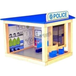 Pintoy Houten Politiebureau -Kinderwereld Verkoop politie bureau pintoy 10584 1 1