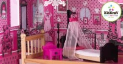Poppenhuis Barbiehuis Amelia -Kinderwereld Verkoop poppenhuis barbiehuis kidkraft 65093 amelia 1 scaled 1