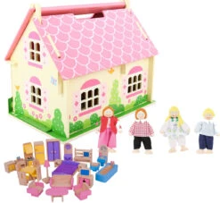 Poppenhuis Blossom Cottage -Kinderwereld Verkoop poppenhuis blossom cottage bigjigs jt123 1 1