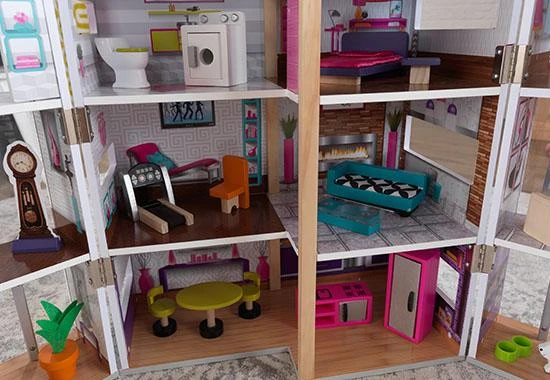 Poppenhuis Modern Deluxe Herenhuis 10 Poppenhuis Modern Deluxe Herenhuis - Afbeelding 8