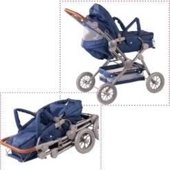 Poppenwagen Gotz Denim -Kinderwereld Verkoop poppenwagen gotz denim 2