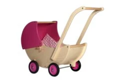 Poppenwagen Met Kap V. Dijktoys Rose -Kinderwereld Verkoop poppenwagen met kap rose v.dijktoys scaled 2
