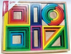 Goki 58655 Bouwstenenset Regenboog In Houten Kist -Kinderwereld Verkoop regenboog bouwblokken goki 58655 1 1