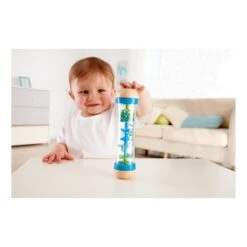 Goki 61879 Regenmaker Rood/Blauw Rain Stick -Kinderwereld Verkoop regenmaker blauw hape beaded raindrops 1